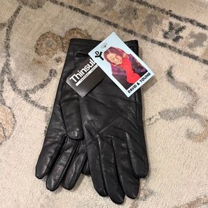 David and Young Black Thinsulate Gloves